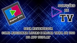 Duplex Play, Como adicionar serviço e como ativar o app screenshot 1