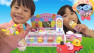 アンパンマン のっけてポン! アンパンマンのアイスちょうだいスペシャルセット こうくんねみちゃん Anpanman Ice Shop Toy