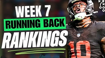🔥 UPDATED Top 30 RB RANKINGS for Week 7 Fantasy Football 🚀 | Fantasy Football Rankings