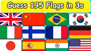 Guess 195 Flags in 3 Seconds. Guess the Flag Quiz 2024