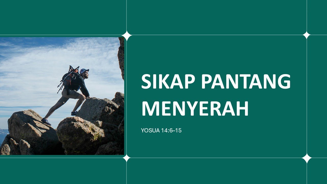 Sikap Pantang Menyerah