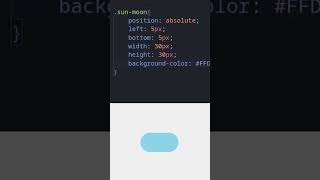 Creative Dark Mode Toggle with CSS ☀️🌙 #coding #webdevelopment #asmr