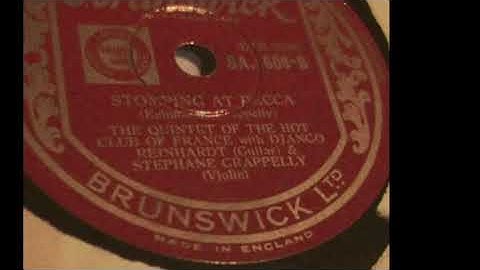 The Quintet Of The Hot Club Of France with Django Reinheart & Stephane Grappelly - Stomping At Decca