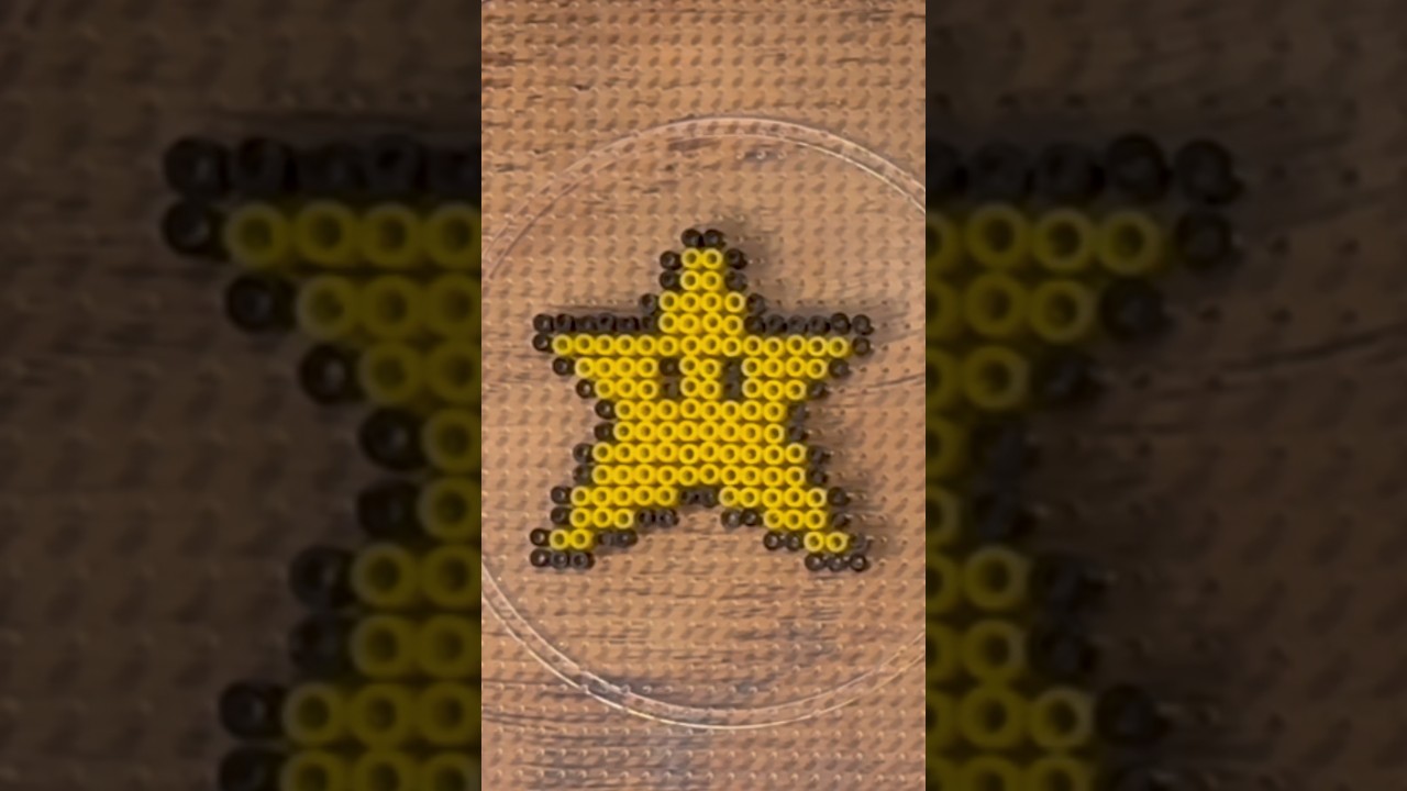 DIY Super Mario Bros Fuse Bead Easy Craft Ideas - Super Star! ⭐️