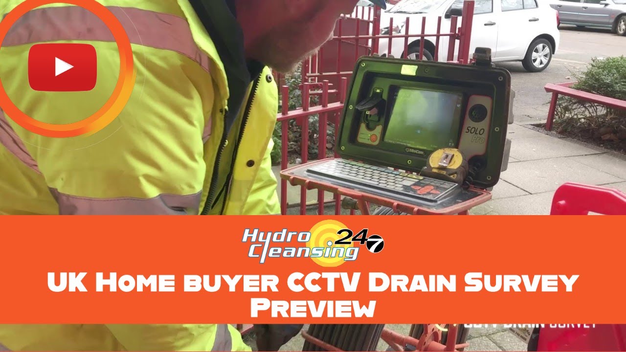UK Home buyer CCTV Drain Survey Preview | Hydro Cleansing - YouTube