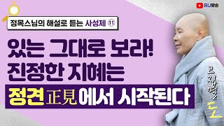 [정목스님의 해설로 듣는 사성제11] 도성제(3) / 있는 그대로 보라! 진정한 지혜는 정견에서 시작된다