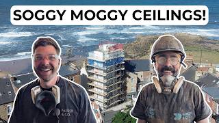 Wk 7 | Builders Home Alone, Jet Washing Begins & Soggy Moggy Ceilings! | Our Tower Home Build Diary