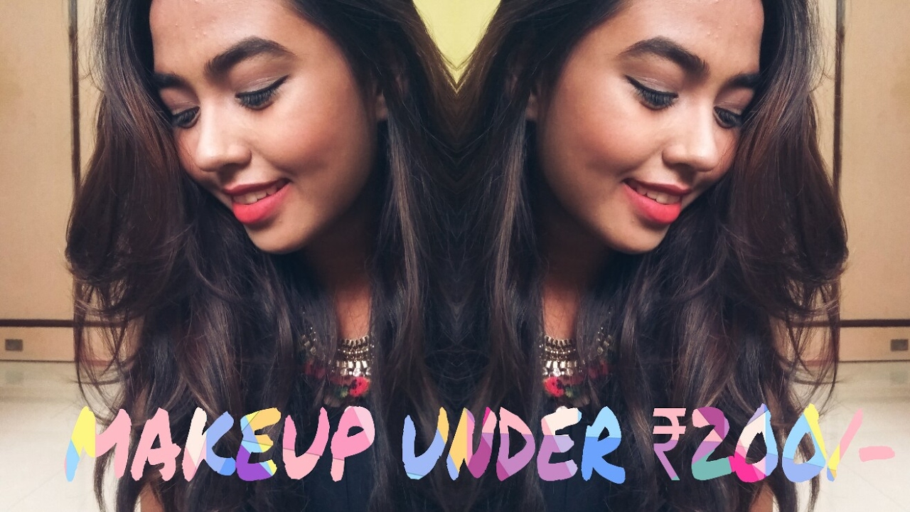Full Face Makeup Challenge Under ₹200/- | affordable indian makeup | under INR 200 | DIY face mist |