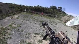 Shooting two targets at ~11 yards
Shooting the two center targets which are ~6 apart. Two mags through my DD MK18 (14 rounds per mag because Canadian law is stupid) and two mags through my H&K HK45CT.
Im a newb, please be nice... Shooting two targets at ~11 yards