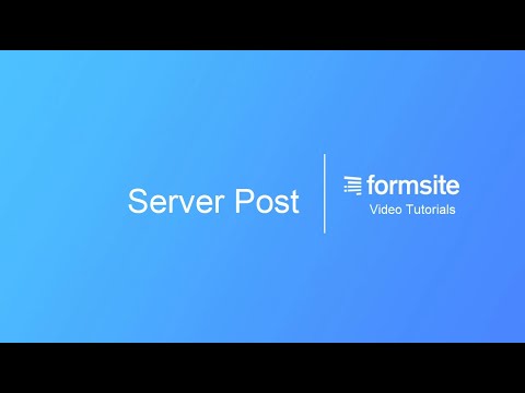 Use Server Post to send your form data to another server