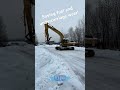 Excavator ice Skating   #heavyequipment