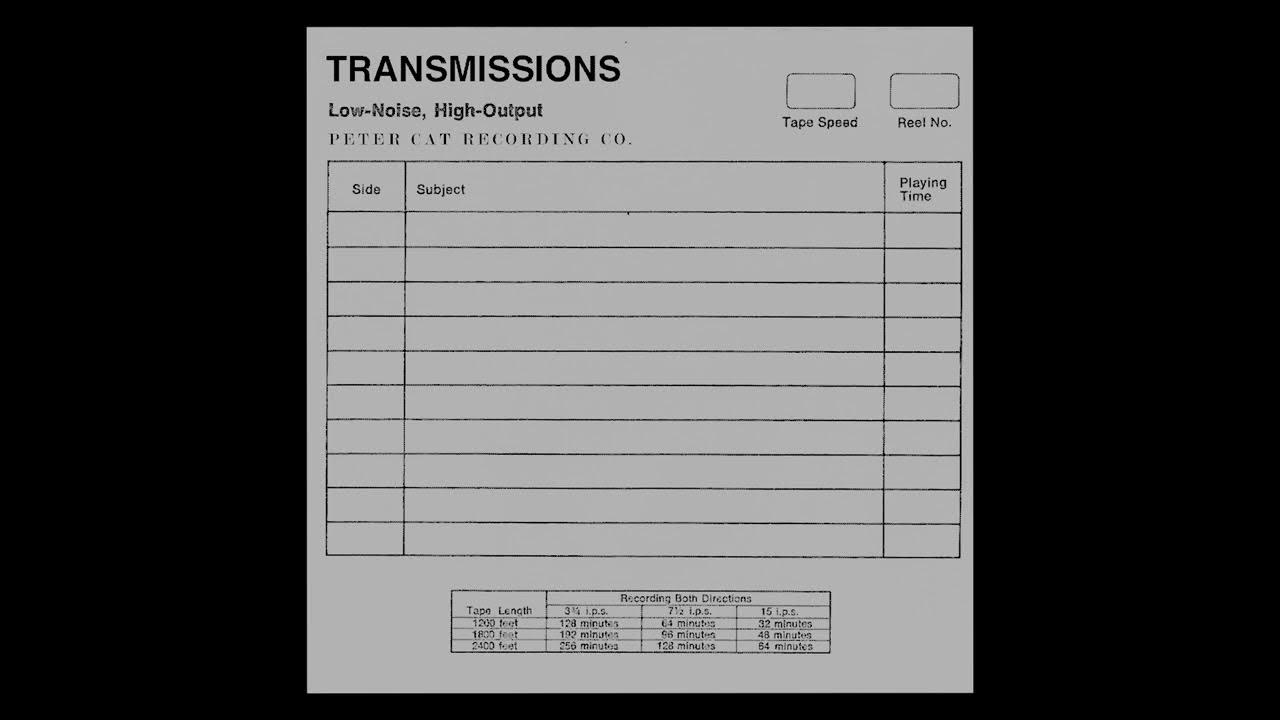 Peter Cat Recording Co. Transmissions [Full Album] YouTube