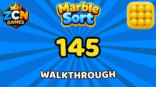Marble Sort Level 145 Walkthrough (No Rocket) | Solution