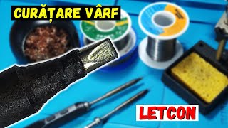 How to clean tip of soldering iron