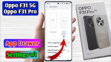 oppo f31 pro app drawer setting | how to enable drawer mode in oppo f31 5g