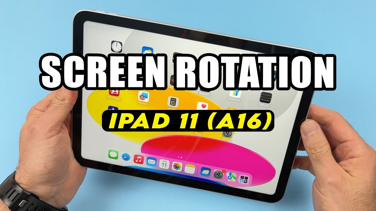 Ipad Stop Screen Rotation iPad 11 (A16) : How to Turn ON & OFF Screen Rotation - YouTube