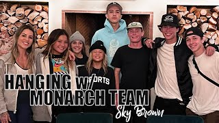 Hanging out with the Monarch Team | Sky Brown