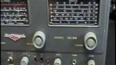 Vintage National NC-88 Tube Ham Shortwave Radio Receiver General Coverage AM CW SSB