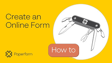 How to Make an Online Form with Paperform