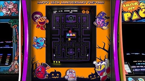 Pac-Man (Google Doodle Edition) Realistic Arcade Bezel using The Mega Bezel Shader