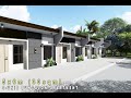 Project #1 | 4-UNIT BUNGALOW APARTMENT | 2-BEDROOM | SMALL HOUSE DESIGN on 10x20m (200sqm) LOT