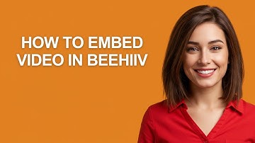 How to Embed Video In Beehiiv - AshleyHowTo