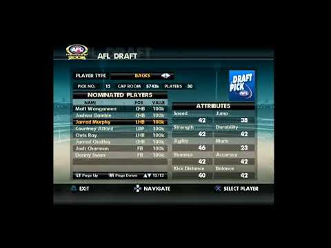 AFL Premiership 2006 - Playing finals footy