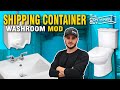 24' Container Office | Toilets, Sink, Water Tank, &amp; Septic Tank