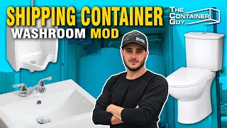 24' Container Office | Toilets, Sink, Water Tank, & Septic Tank