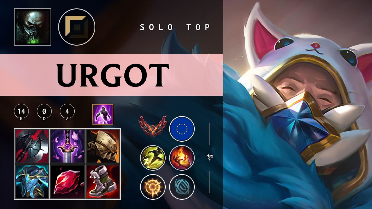 Urgot Top vs Lee Sin - EUW Grandmaster Patch 26.03