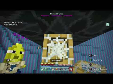 Minecraft Ender Dragon fight in Adventure Time Mash-up pack. - YouTube