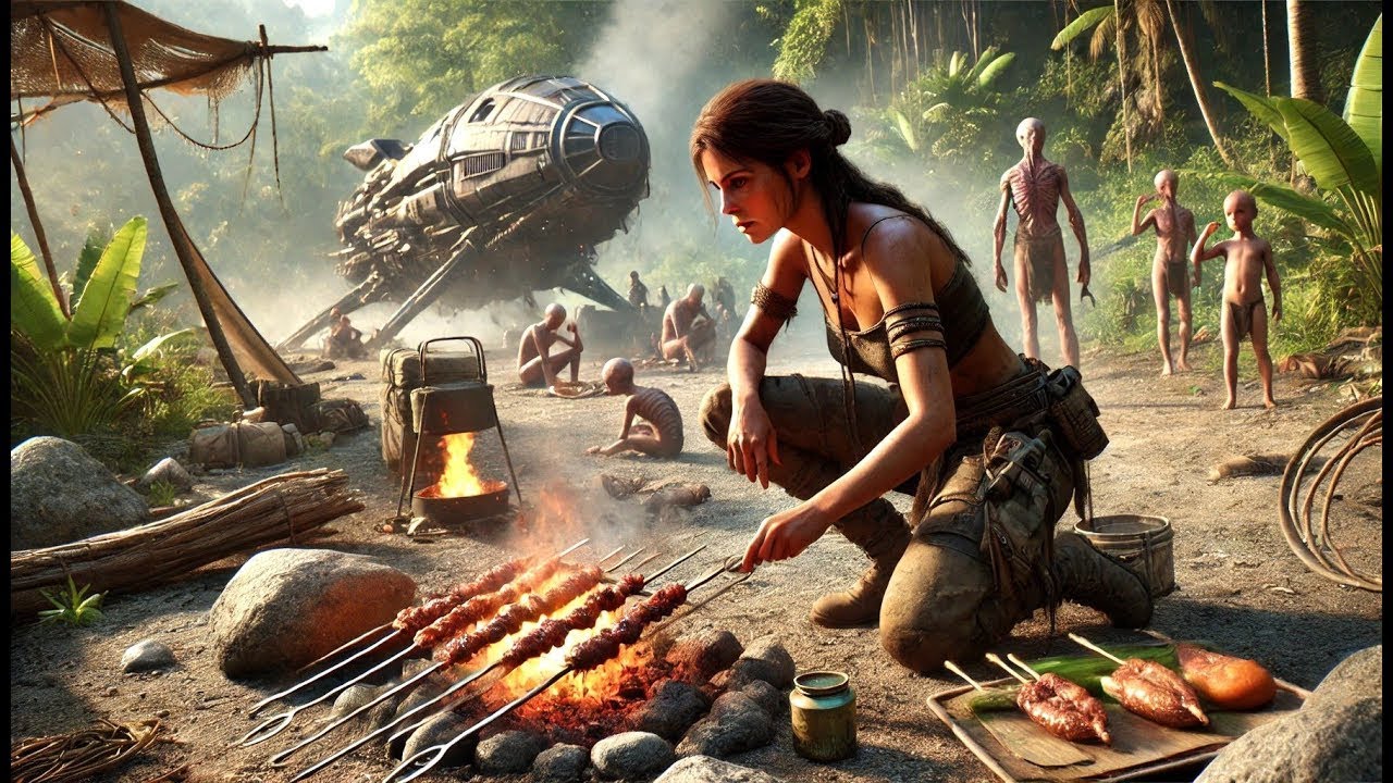 Alien Crew Crashed on a Wild Planet — Human Survival Instincts Saved Everyone | HFY Story