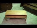【デザイン家具.com】 高級家具 シンプルななデザインの引き出し付 リビングテーブル 無垢 幅110