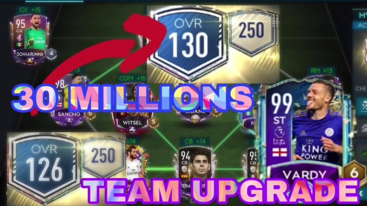INSANE 30+ MILLIONS TEAM UPGRADE FIFA MOBILE 20!? | 126 OVR - 130 OVR!