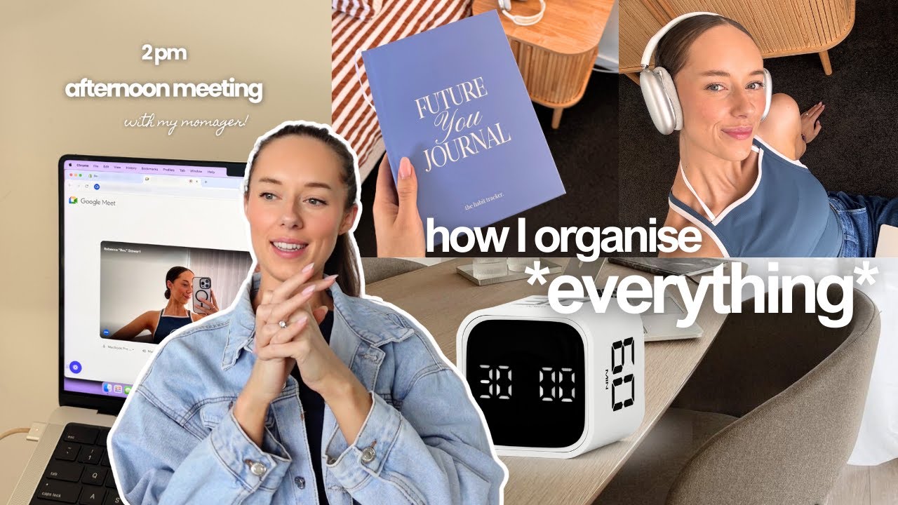 How I organise *EVERYTHING* | 6 secrets to becoming the most ORGANISED person you know