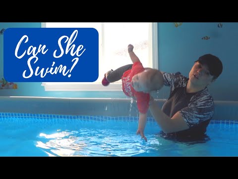 My BABY can swim!