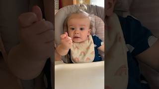 Funny Baby Loves Food #kyoot #baby #foody