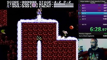 WR Ninja Gaiden II PACIFIST world record  speedrun 14:15
