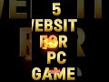 BEST 5 movie download website AND pc game #youtubeshort #tech #youtubeshortsfeed