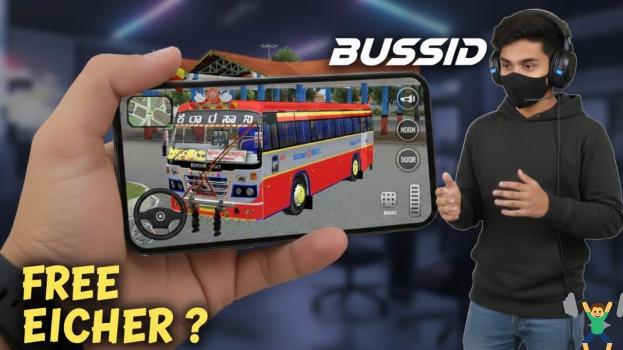 Bus Simulator Indonesia - ksrtc eicher bus mod - android mobile - full download and install tutorial