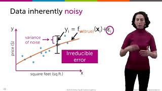 Understanding Irreducible Error and Bias (By Emily Fox)