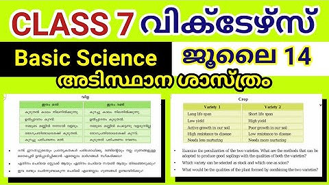 Class 7 Victers Basic Science Workshee July 14|Victers class 7 basic Science Worksheet|Reaping Gold