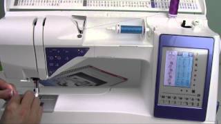 Details Husqvarna Viking Sapphire 960 51 Twin Needle Threading & Set Up Guide