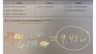 Converting between US and Metric (10)