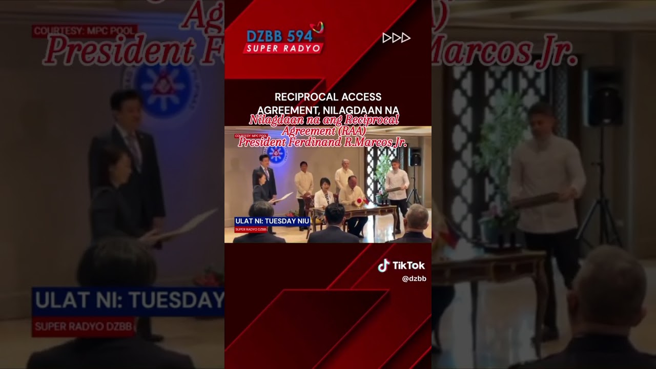 Reciprocal Access Agreement nilagdaan n Apo PBBM 