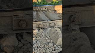 Broken Rail Line Thought High speed Train #shortvideo