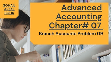 B.com part 2 advanced accounting chapter branch accounts question no 9 sohail afzal book