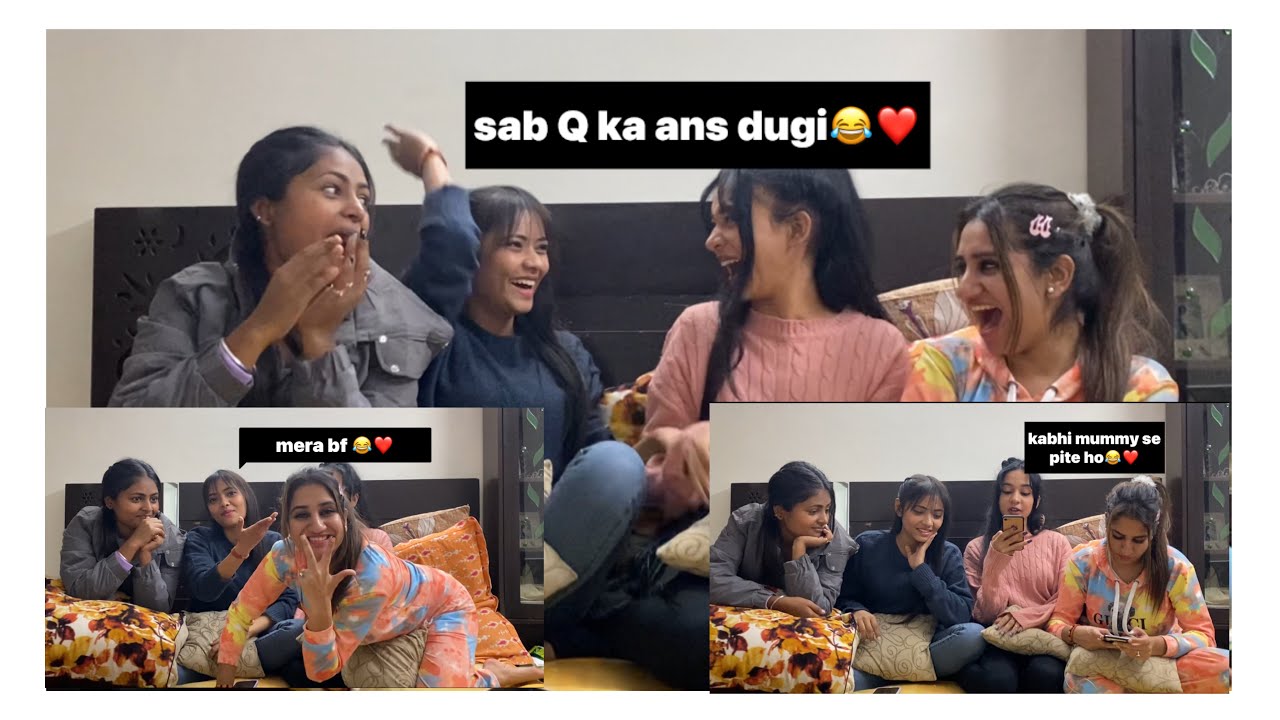 QNA with friends 😍❤️ maza aagya🤣❤️ #youtubeindia #qna #rekhakhatrivlog