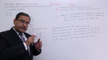 Predictive Parser - GATE Exercise 2