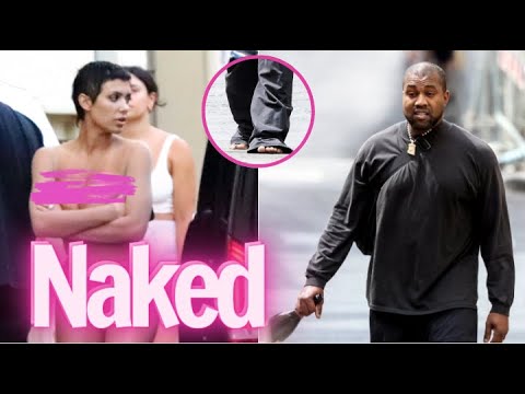 Kanye West's wife, Bianca Censori, is completely naked as the rapper